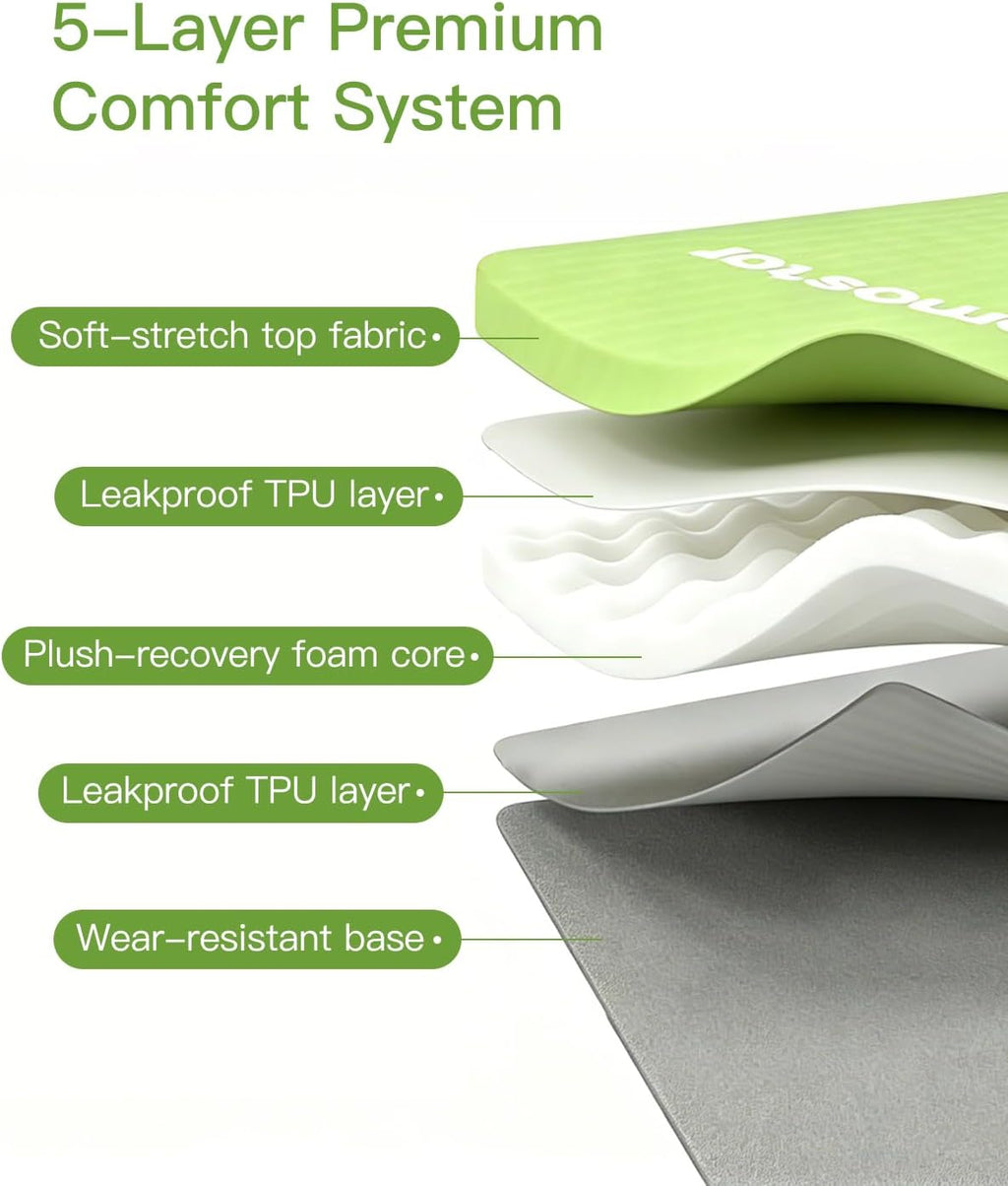 Self Inflating Sleeping Pad, Foam & Air Camping Mattress 4" Thick