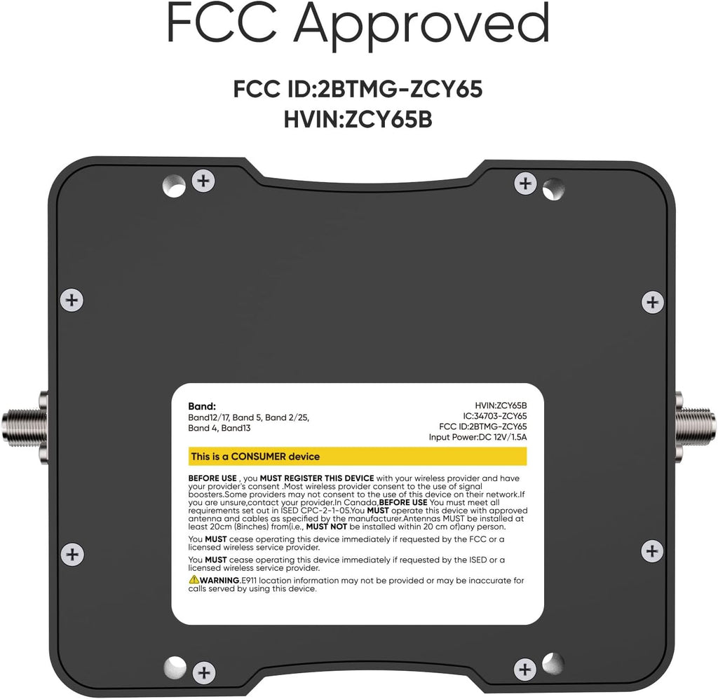 Cell Phone Booster for Truck RV, 5G/4G LTE/3G Signal Booster All Carriers